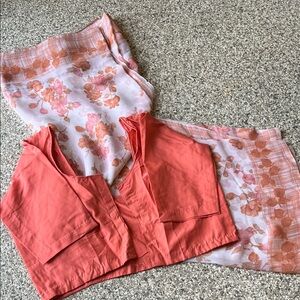 Sari with matching blouse